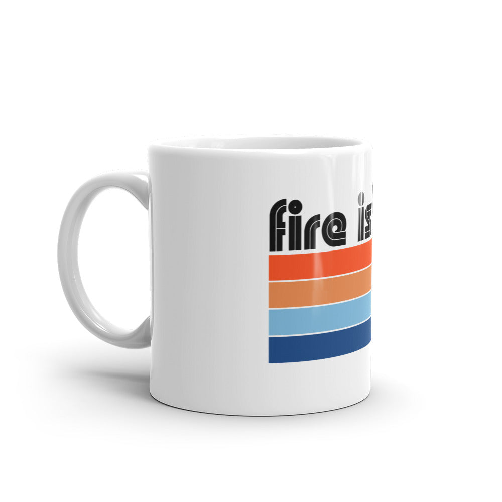 Vintage Fire Island Mug in White