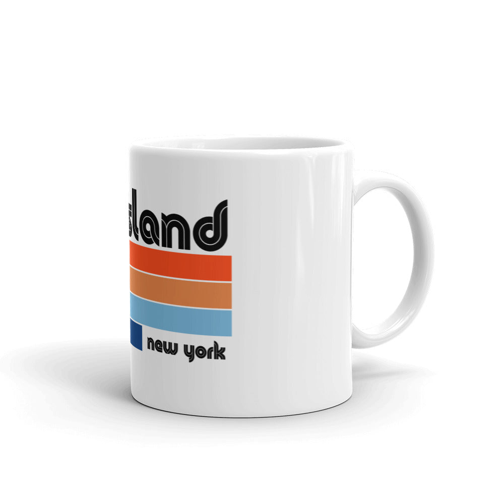 Vintage Fire Island Mug in White